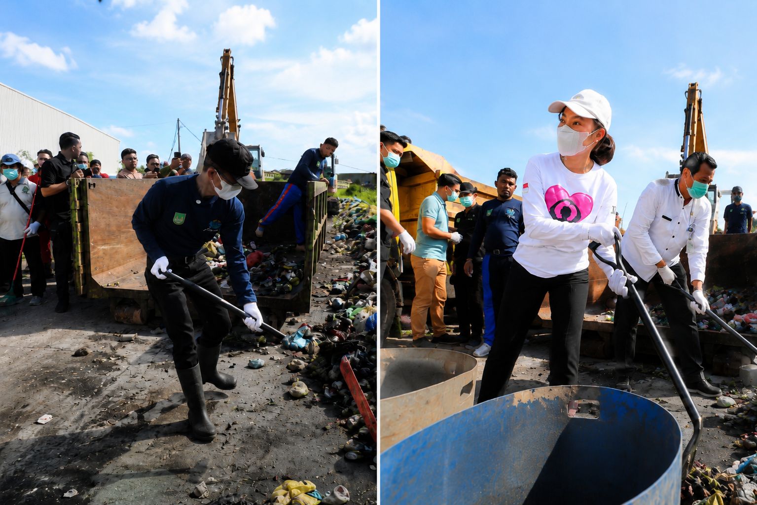 Peringati Hari Lingkungan Hidup Sedunia 2026, Amsakar-Li Claudia Terjun Langsung Bersihkan Sampah