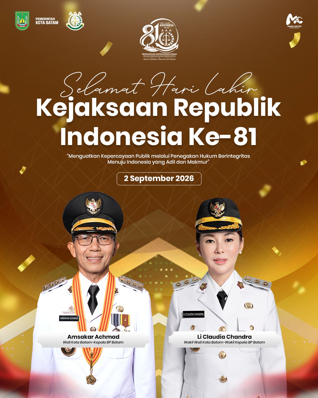 Selamat Hari Lahir ke-81 Kejaksaan Republik Indonesia