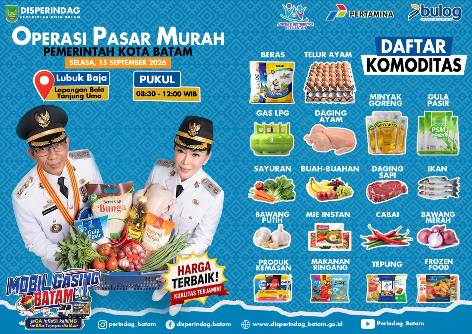 Kendalikan Inflasi, Pemko Batam Gelar Operasi Pasar Murah di Enam Lokasi